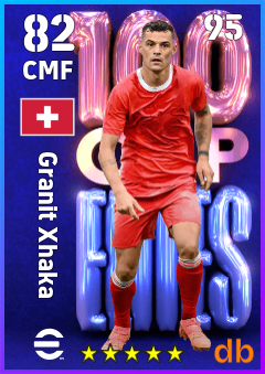 Granit Xhaka — CMF, OVR 82, MAX 95