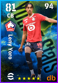 Leny Yoro — CB, OVR 81, MAX 94