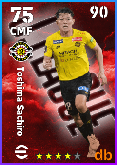 Toshima Sachiro — CMF, OVR 75, MAX 90