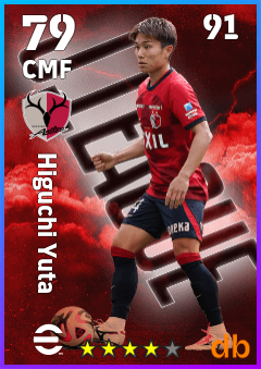Higuchi Yuta — CMF, OVR 79, MAX 91