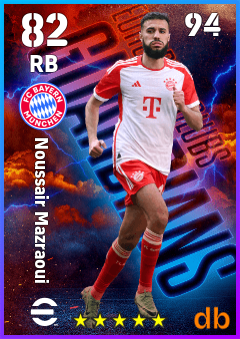 Noussair Mazraoui — RB, OVR 82, MAX 94