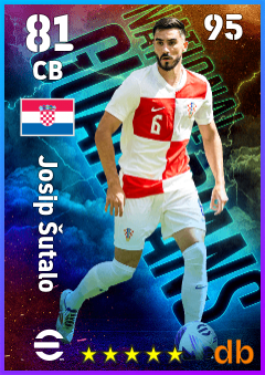 Josip Šutalo — CB, OVR 81, MAX 95