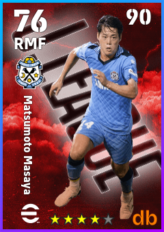 Matsumoto Masaya — RMF, OVR 76, MAX 90