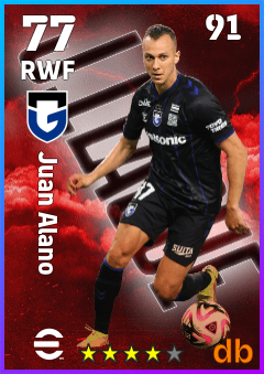Juan Alano — RWF, OVR 77, MAX 91