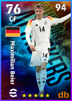 Maximilian Beier — CF, OVR 76, MAX 94