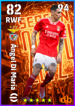 Ángel Di María — RWF, OVR 82, MAX 94