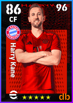 Harry Kane — CF, OVR 86, MAX 96