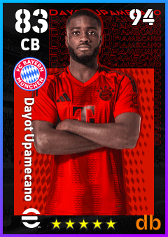 Dayot Upamecano — CB, OVR 83, MAX 94