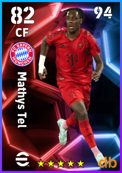 Mathys Tel eFootball player card