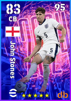 John Stones — CB, OVR 83, MAX 95