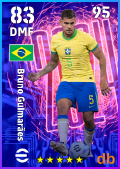 Bruno Guimarães — DMF, OVR 83, MAX 95