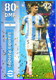 Leandro Paredes — DMF, OVR 80, MAX 92