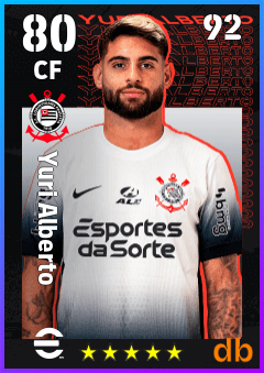 Yuri Alberto — CF, OVR 80, MAX 92