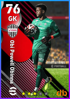 Obi Powell Obinna — GK, OVR 76, MAX 76
