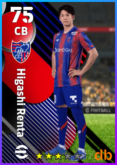 Higashi Renta — CB, OVR 75, MAX 75