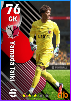 Yamada Taiki — GK, OVR 76, MAX 76