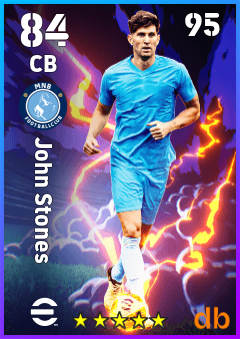 John Stones — CB, OVR 84, MAX 95