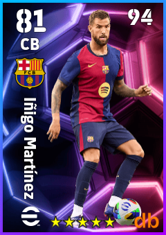 Iñigo Martínez — CB, OVR 81, MAX 94