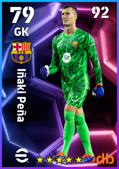 Iñaki Peña — GK, OVR 79, MAX 92