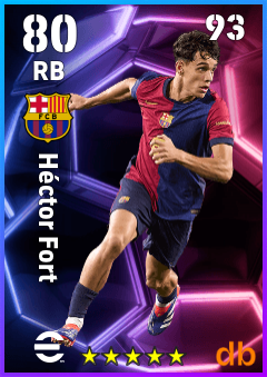 Héctor Fort — RB, OVR 80, MAX 93