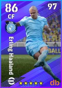 Erling Haaland — CF, OVR 86, MAX 97