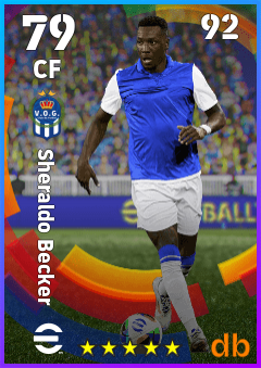 Sheraldo Becker — CF, OVR 79, MAX 92
