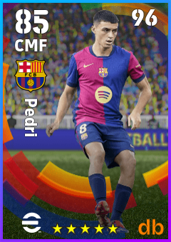 Pedri eFootball player card