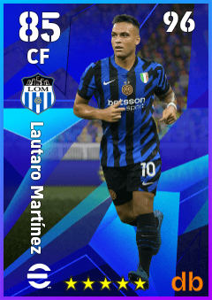 Lautaro Martínez — CF, OVR 85, MAX 96