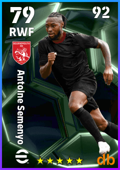Antoine Semenyo — RWF, OVR 79, MAX 92