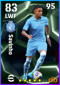 Savinho — LWF, OVR 83, MAX 95