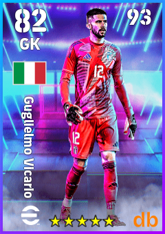 Guglielmo Vicario — GK, OVR 82, MAX 93