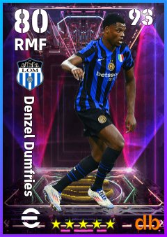 Denzel Dumfries — RMF, OVR 80, MAX 93
