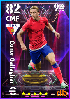 Conor Gallagher — CMF, OVR 82, MAX 94