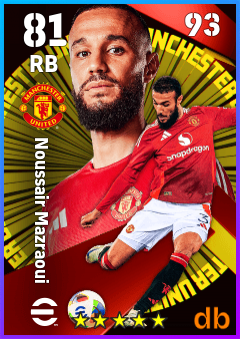 Noussair Mazraoui — RB, OVR 81, MAX 93