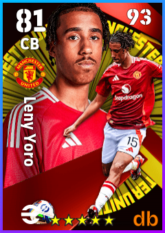 Leny Yoro — CB, OVR 81, MAX 93