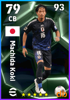 Machida Koki — CB, OVR 79, MAX 93