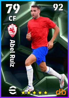 Abel Ruiz — CF, OVR 79, MAX 92