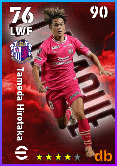Tameda Hirotaka — LWF, OVR 76, MAX 90