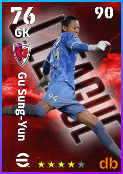 Gu Sung-Yun — GK, OVR 76, MAX 90