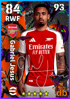 Gabriel Jesus — RWF, OVR 84, MAX 93