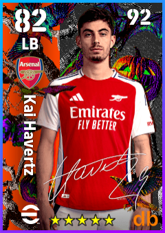 Kai Havertz — LB, OVR 82, MAX 92