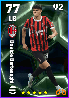 Davide Bartesaghi — LB, OVR 77, MAX 92