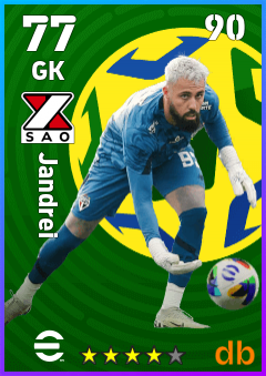 Jandrei — GK, OVR 77, MAX 90