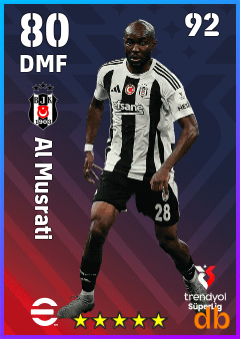 Al Musrati — DMF, OVR 80, MAX 92