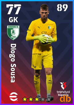 Diogo Sousa — GK, OVR 77, MAX 89