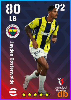 Jayden Oosterwolde — LB, OVR 80, MAX 92