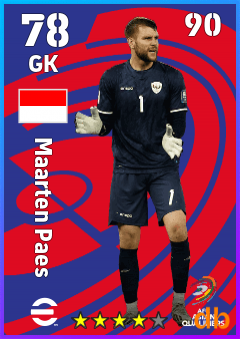 Maarten Paes — GK, OVR 78, MAX 90