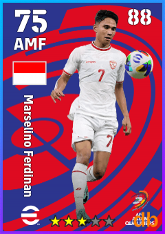 Marselino Ferdinan — AMF, OVR 75, MAX 88