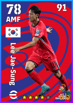 Lee Jae-Sung — AMF, OVR 78, MAX 91