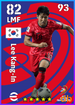 Lee Kang-In — LMF, OVR 82, MAX 93